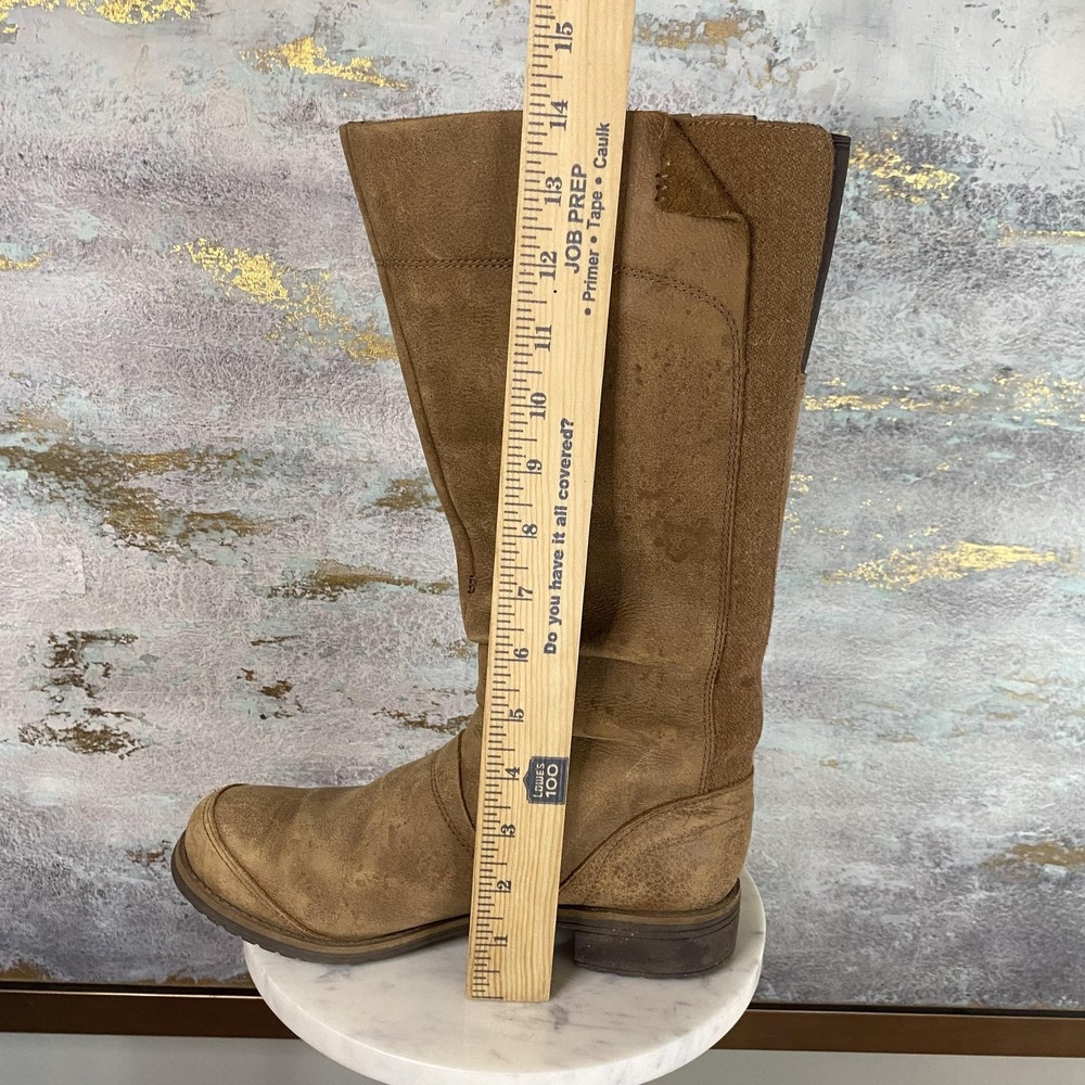 The North Face Snow Boots Womens Size 8 Brown Leather Knee High Pull On Winter - Picture 6 of 11